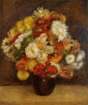 Pierre Auguste Renoir : Bouquet of Chrysanthemums